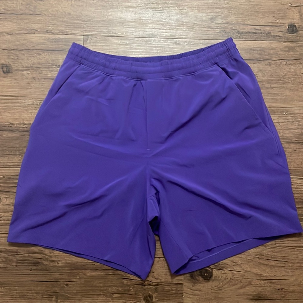 Lululemon Pace Breaker Shorts Purple Lined 7”